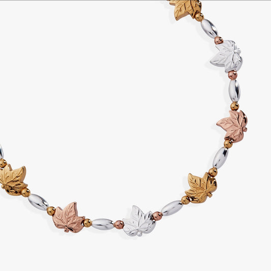 Woodland Falling Leaves Beaded Bangle