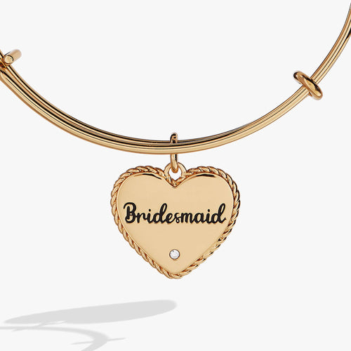 Bridesmaid Heart Bangle: Gold by Alex and Ani - alternate view 2