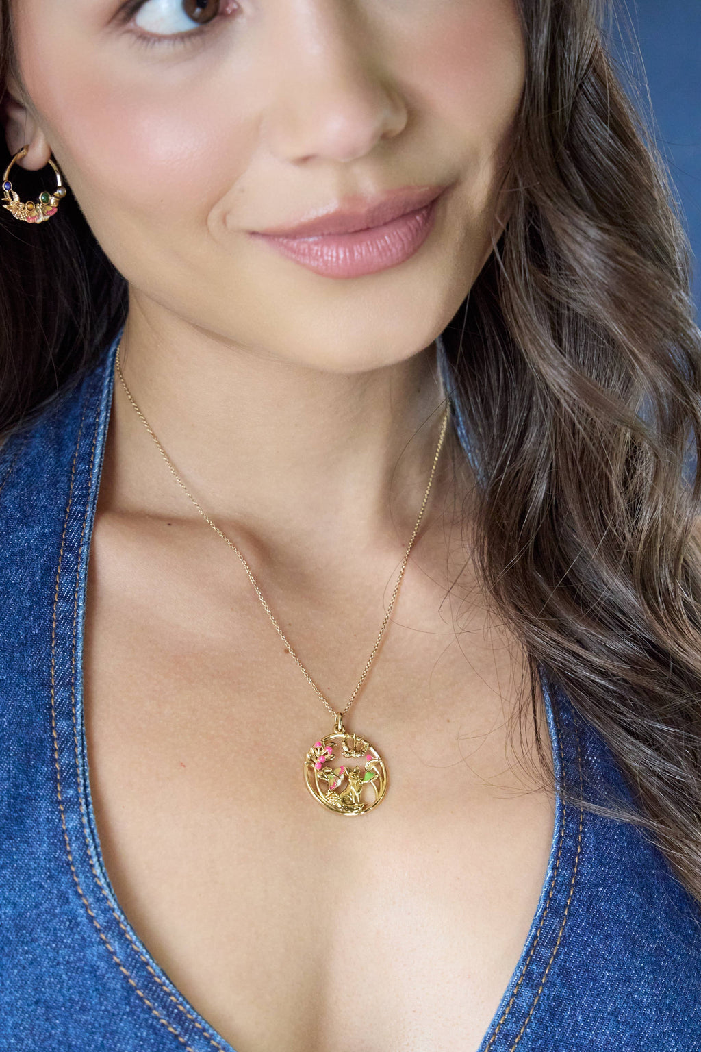 Woodland Pendant Necklace: Gold by Alex and Ani - alternate view 3
