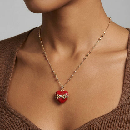 Box of Chocolate Locket Necklace: Gold