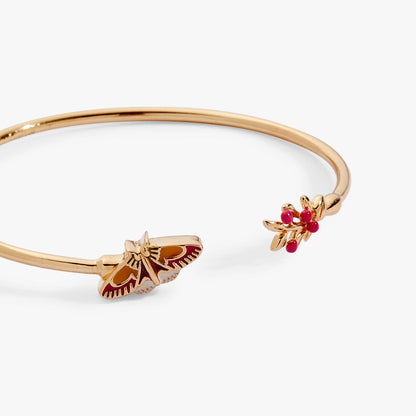 Woodland Moth Flex Cuff: Gold