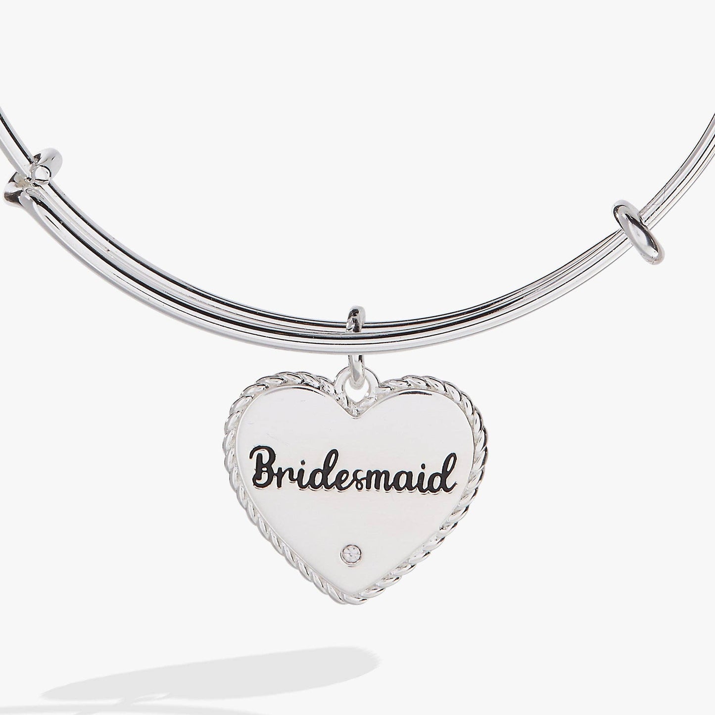Bridesmaid Heart Bangle: Gold