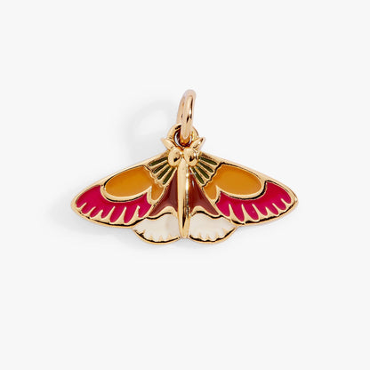 Woodland Moth Charm: Gold