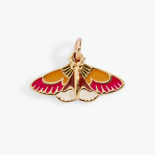 Woodland Moth Charm: Gold