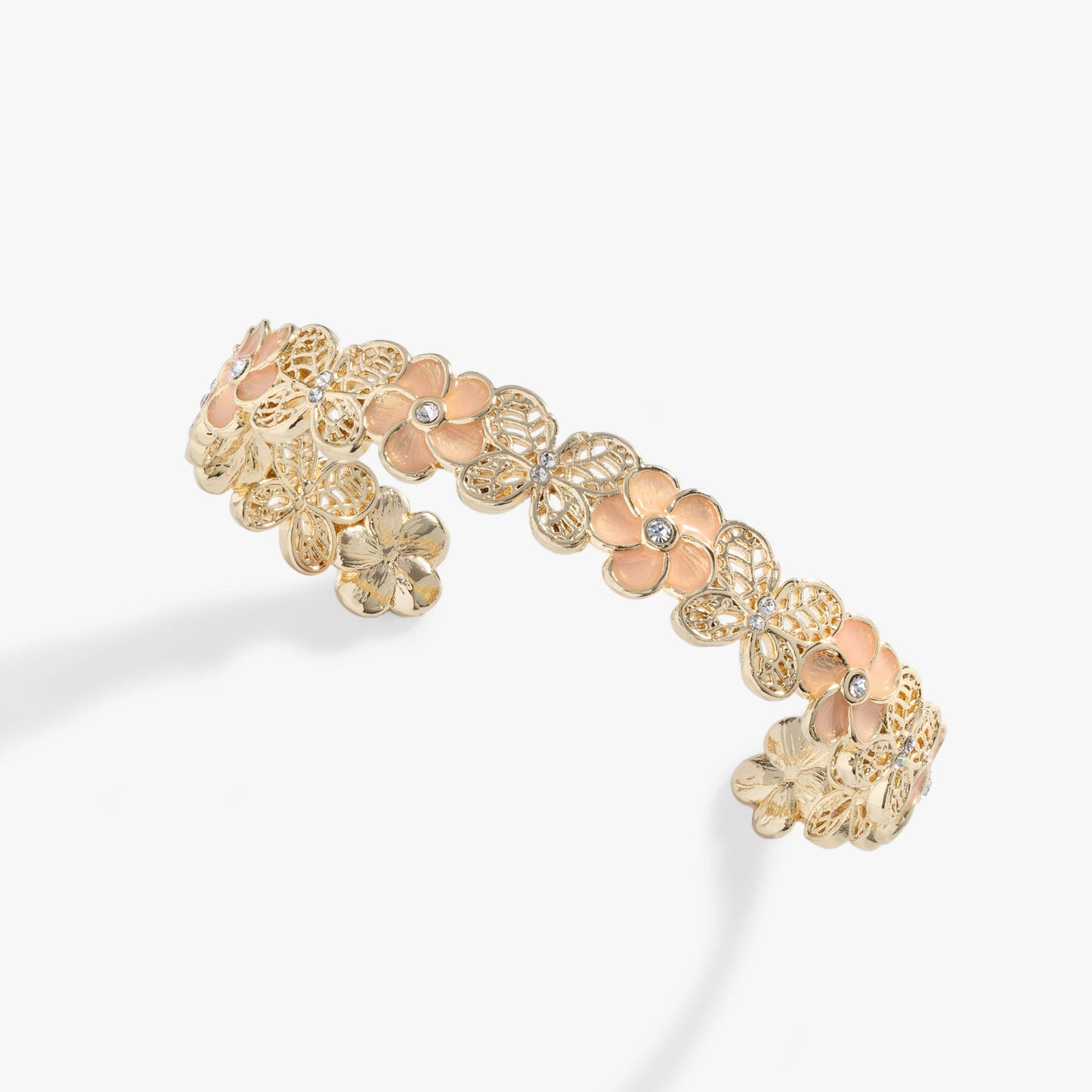 Filigree Butterfly Cuff Bracelet: Gold