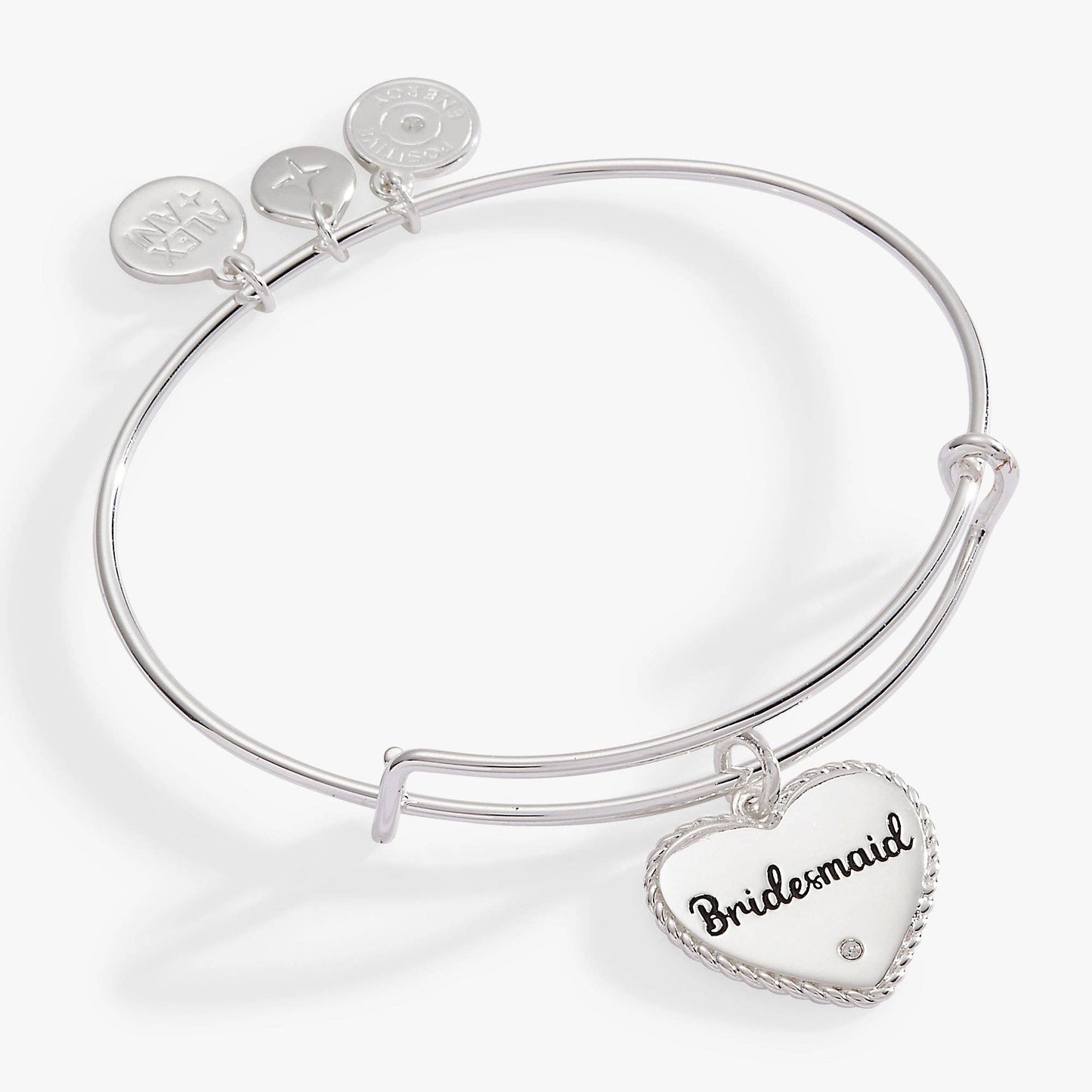 Bridesmaid Heart Bangle: Gold