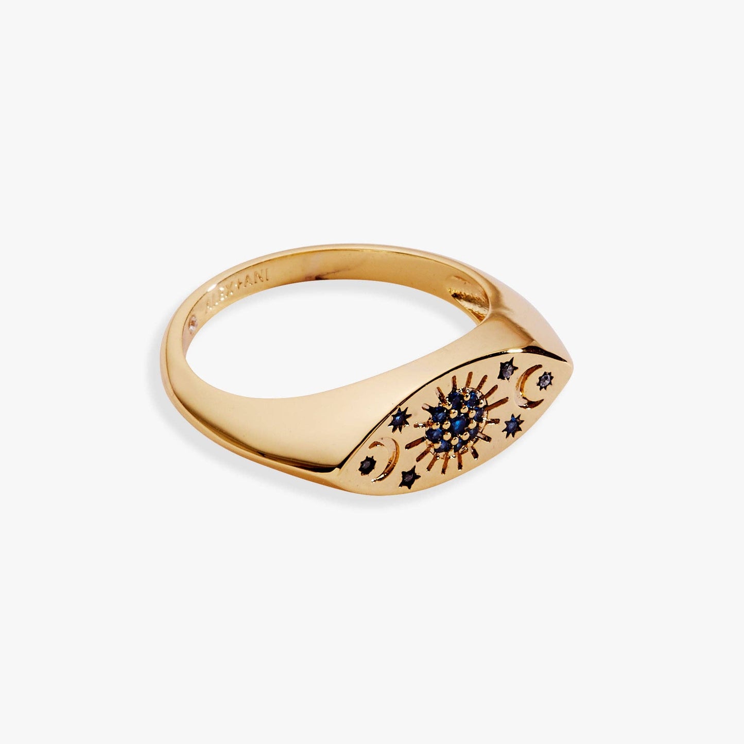 Evil Eye Signet Ring: Gold
